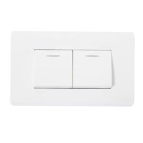 Interruptor doble BLANCO Maviju