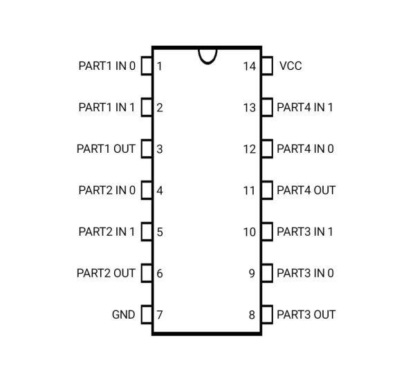 74LS08 7408 / Compuerta AND 2 A 1 - Imagen 2